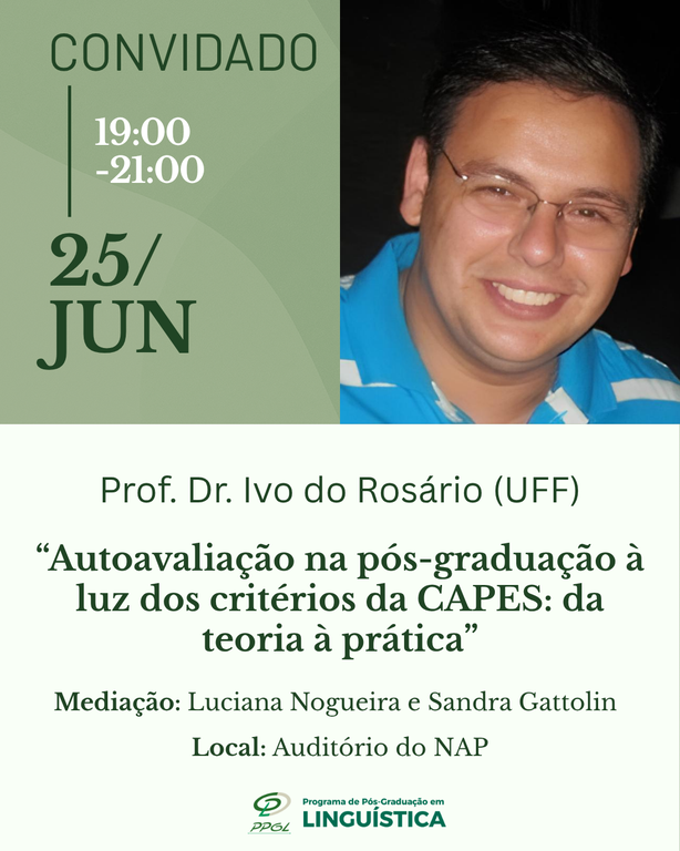 Prof. Dr. Ivo do Rosário (UFF) - Conferência de Abertura II AAPE - PPGL