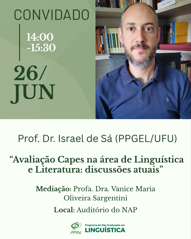 Prof. Dr. Israel de Sá (PPGEL/UFU) - Conferência no II AAPE - PPGL