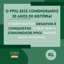 Nova Identidade Visual comemorativa do PPGL Nova Identidade Visual comemorativa do PPGL