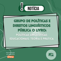 Publicação e download de livro - Políticas linguísticas educacionais: teoria e prática