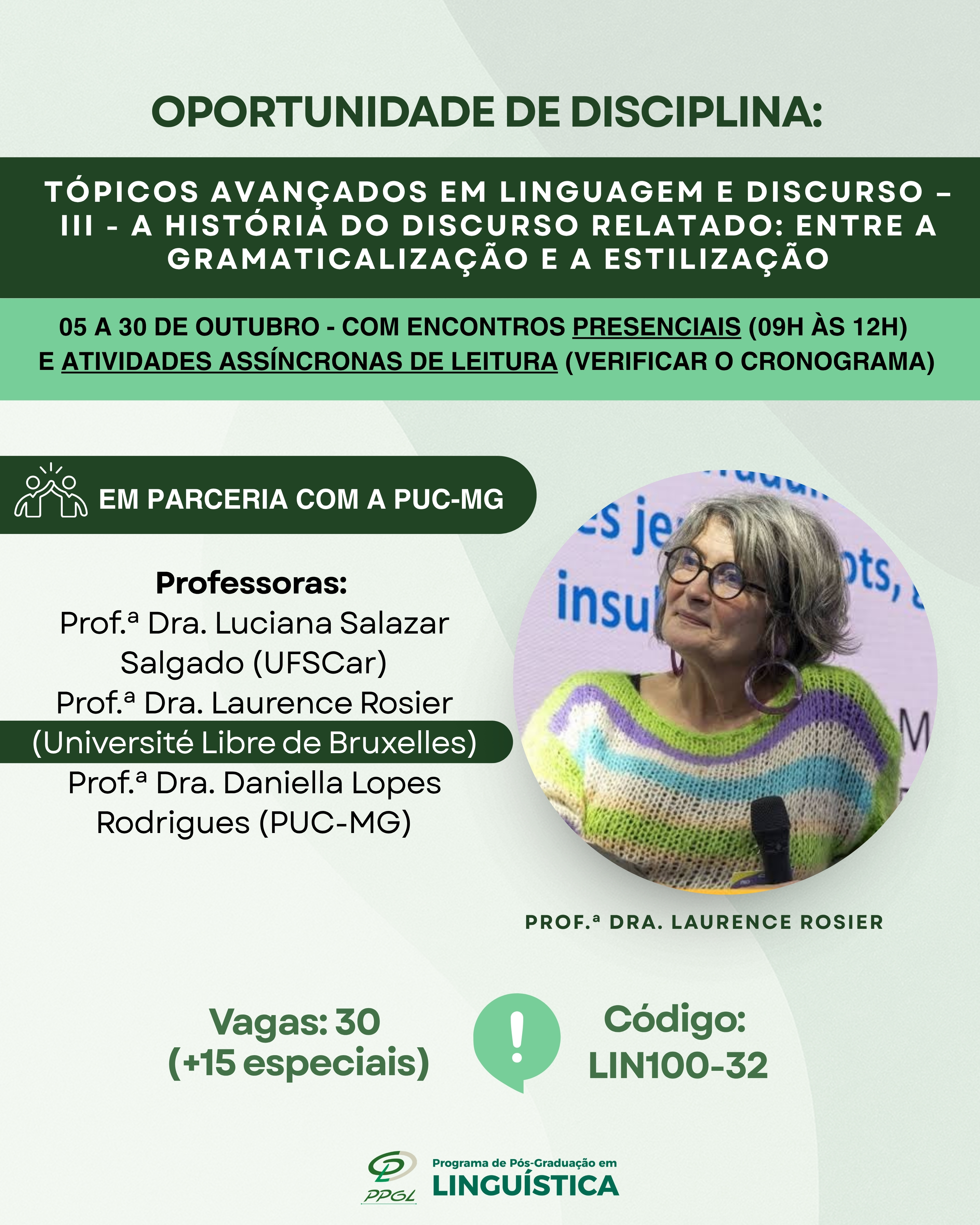 Disciplina Tópicos Avançados 1