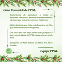 Mensagem de fim de ano da equipe PPGL Mensagem de fim de ano da equipe PPGL