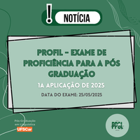 PROFIL - Exame de proficiência para a Pós Graduação - 1a Aplicação de 2025