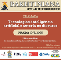 Chamada para Publicação - Bakhtiniana
