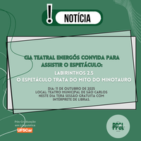 Convite – Espetáculo LABIRINTHOS 2.5 no Teatro Municipal de São Carlos (11/10)