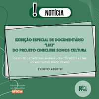 Exibição de Documentário Cineclube Somos Cultura