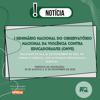 I Seminário Nacional do Observatório Nacional da Violência contra Educadoras/es (ONVE)
