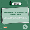 Novo grupo de pesquisas da UFSCar - SOLAR
