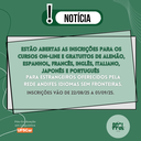 Oferta de cursos on-line e gratuitos de línguas - Idiomas sem Fronteiras Oferta de cursos on-line e gratuitos de línguas - Idiomas sem Fronteiras