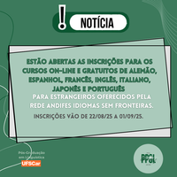 Oferta de cursos on-line e gratuitos de línguas - Idiomas sem Fronteiras