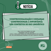 Palestra com a Profa. Dra. Mariângela Rios de Oliveira