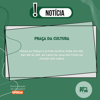 Praça da Cultura  – Programação de Setembro e Outubro