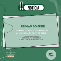 Reunião do GeSER - Discussão de texto