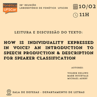 41ª Reunião do Laboratório de Fonética UFSCar