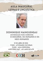 Aula Inaugural Letras e Linguística