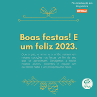 Boas festas! E um feliz 2023.