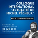 Colloque International "Actualité de Michel Pêcheux" Colloque International "Actualité de Michel Pêcheux"