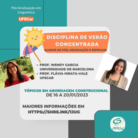 Disciplina de verão ministrada por professora visitante estrangeira