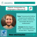 DISCIPLINA CONCENTRADA COM PROFESSOR ESTRANGEIRO DISCIPLINA CONCENTRADA COM PROFESSOR ESTRANGEIRO
