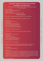 Evento I Jornada "Análise do Discurso no Brasil: tradições e perspectivas"