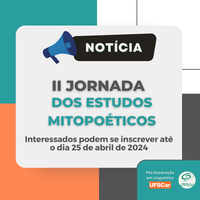 II Jornada de Estudos Mitopoéticos ocorrerá nos dias 25 e 26 de julho