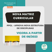 Nova matriz de disciplinas do PPGL