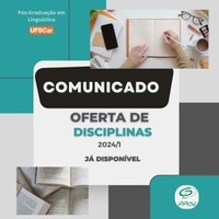 Oferta de Disciplinas 1º semestre de 2024