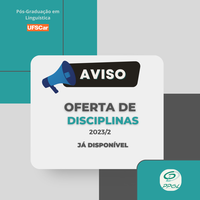 Oferta de disciplinas - 2º semestre de 2023