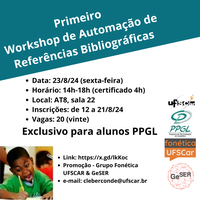 PPGL oferta Workshop de Automação de Referências Bibliográficas