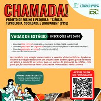 Vagas de Estágio - Projeto de Ensino e Pesquisa (CTSL)