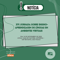XVI Jornada de Ensino e Aprendizagem de Línguas em Ambientes Virtuais
